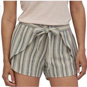Patagonia Striped Blue and White Women's Shorts